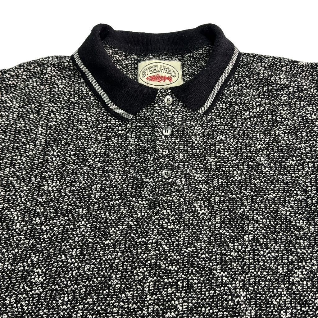 90s STEELHEAD Knit Polo Shirt