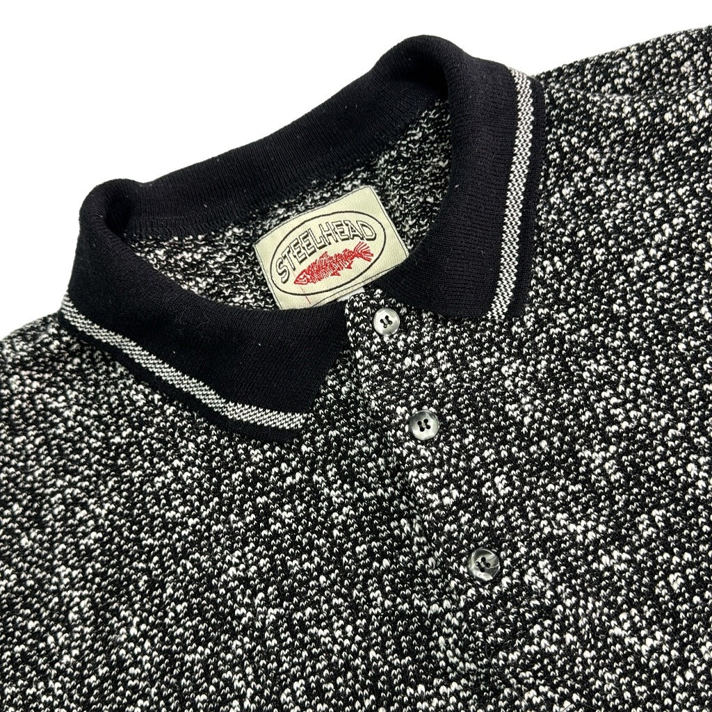 90s STEELHEAD Knit Polo Shirt