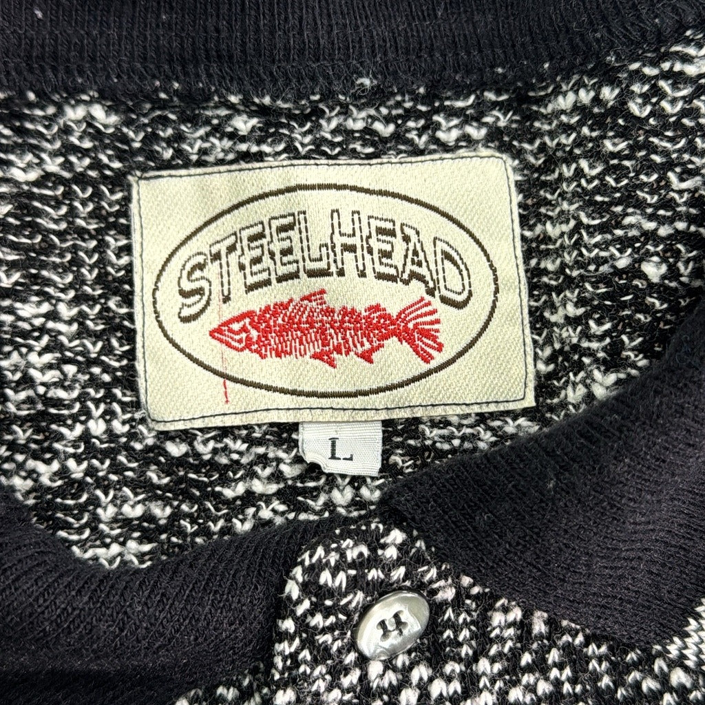 90s STEELHEAD Knit Polo Shirt