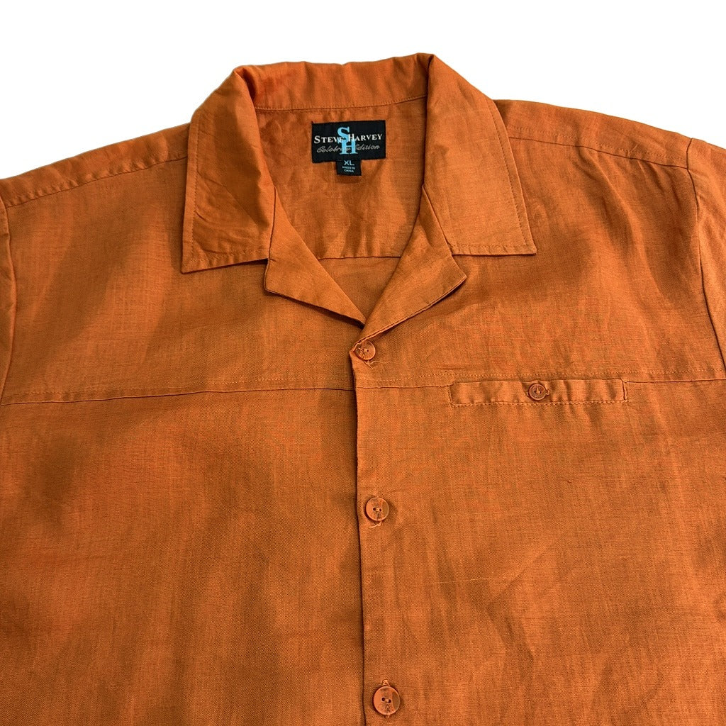 STEVE HARVEY Open Collar Shirt