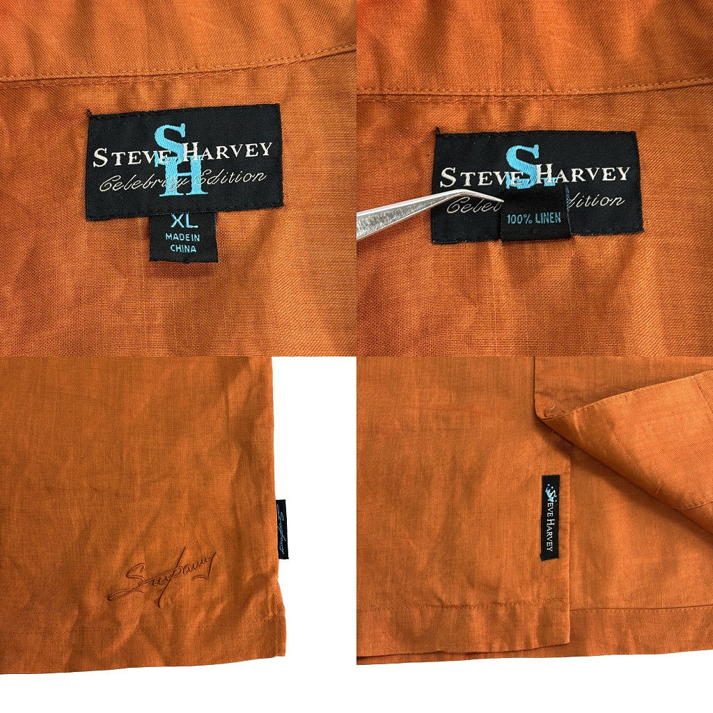 STEVE HARVEY Open Collar Shirt