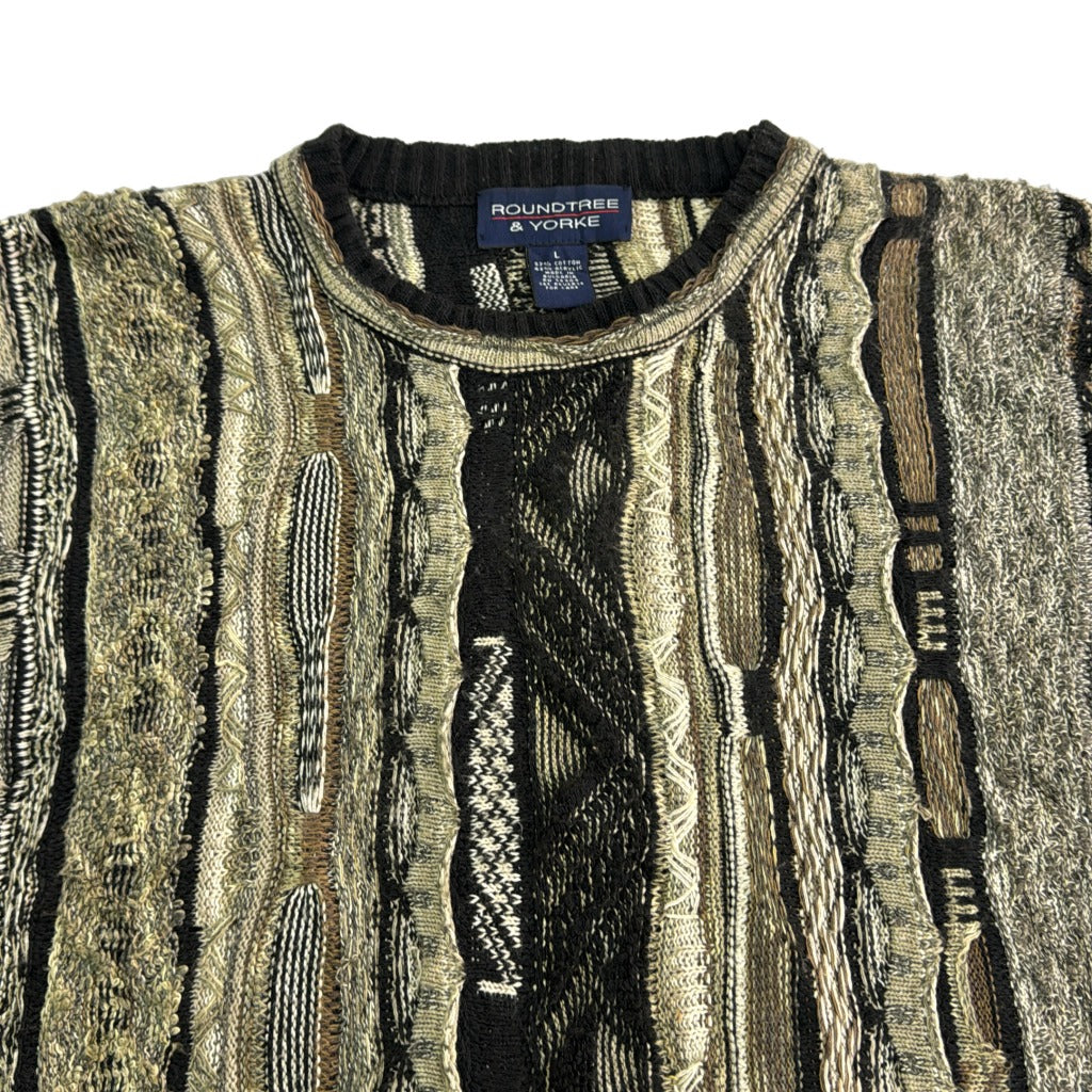 ROUNDTREE & YORKE 3D Knit Sweater