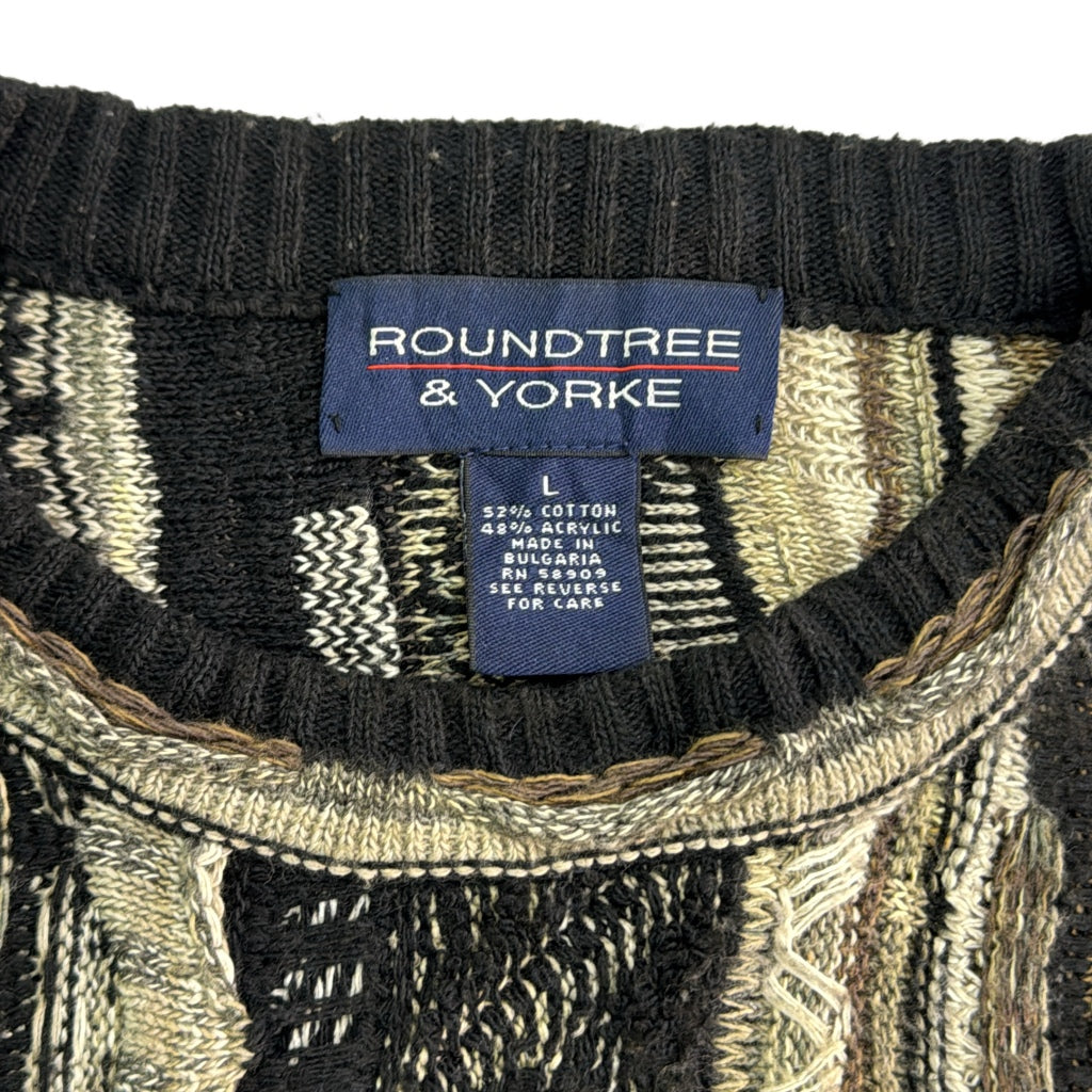 ROUNDTREE & YORKE 3D Knit Sweater