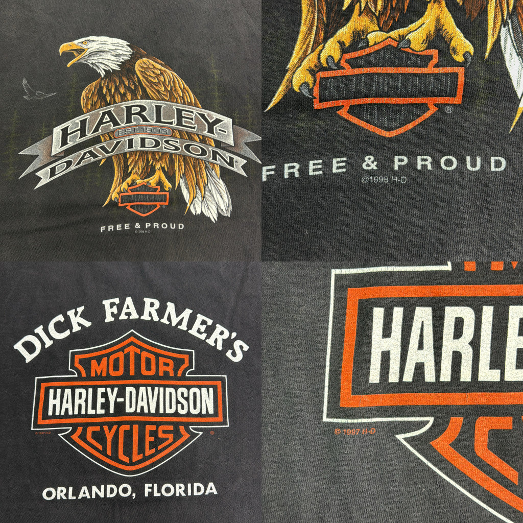 90s HARLEY DAVIDSON Motorcycle T-Shirt