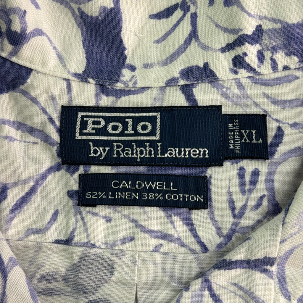90s Polo by Ralph Lauren CALDWELL Open Collar Shirt