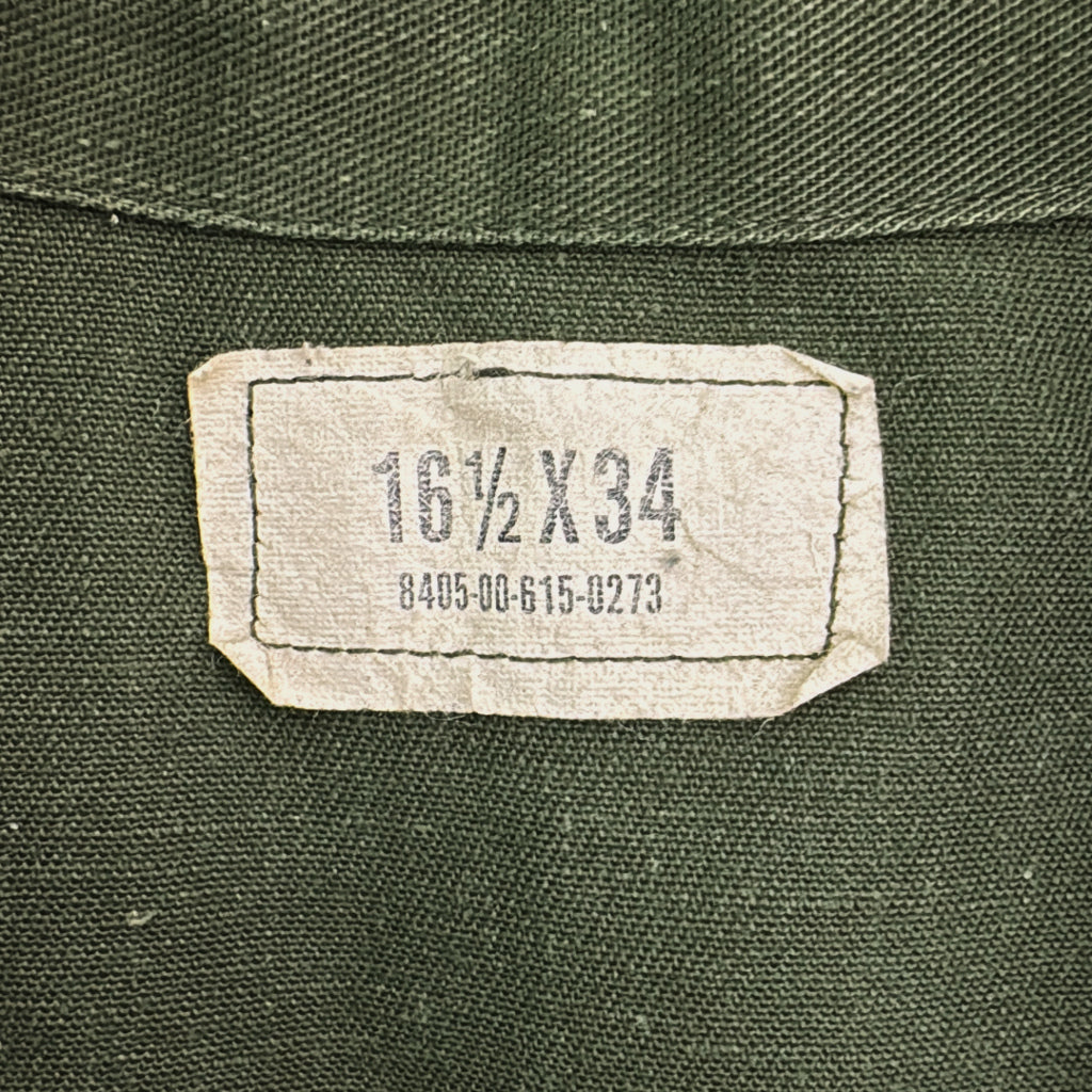 80s U.S. ARMY Utility Shirt Military Shirt