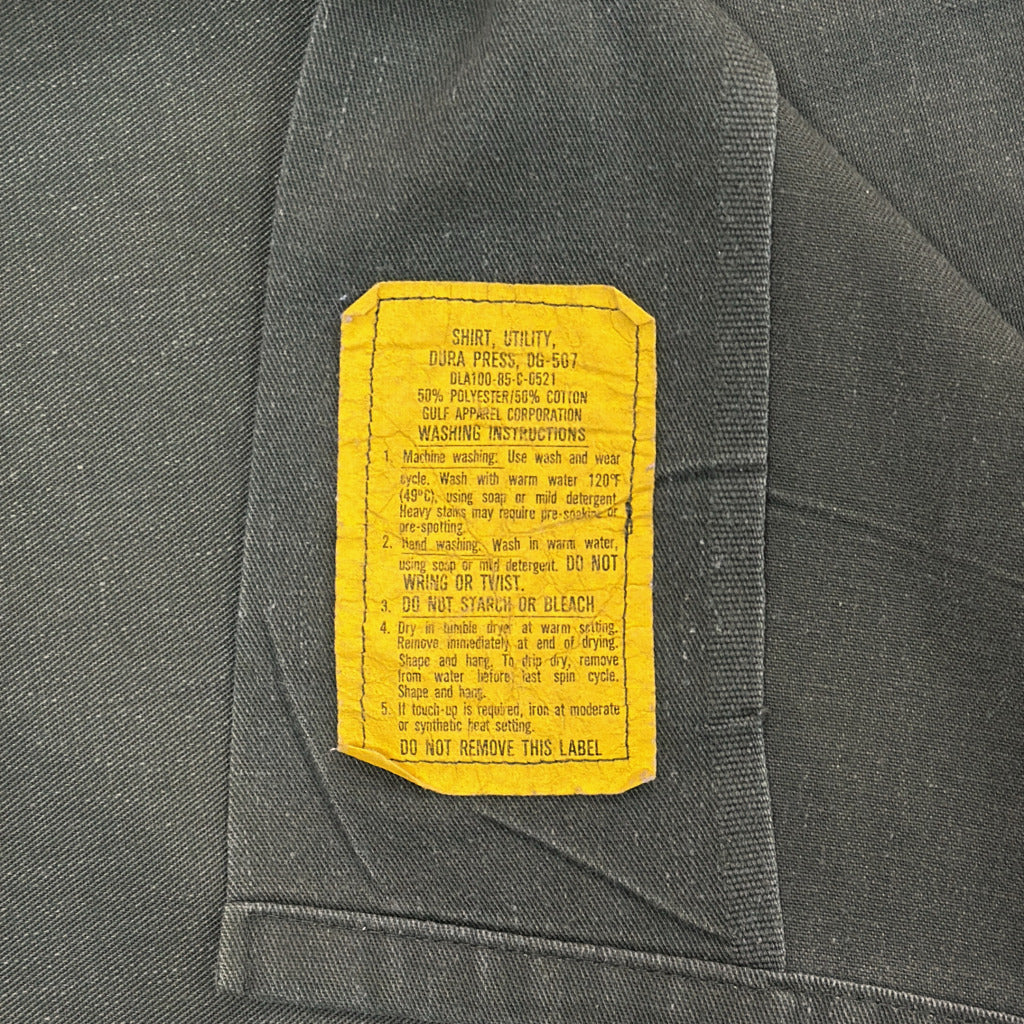 80s U.S. ARMY Utility Shirt Military Shirt
