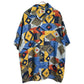 90s mass media Open Collar Shirt