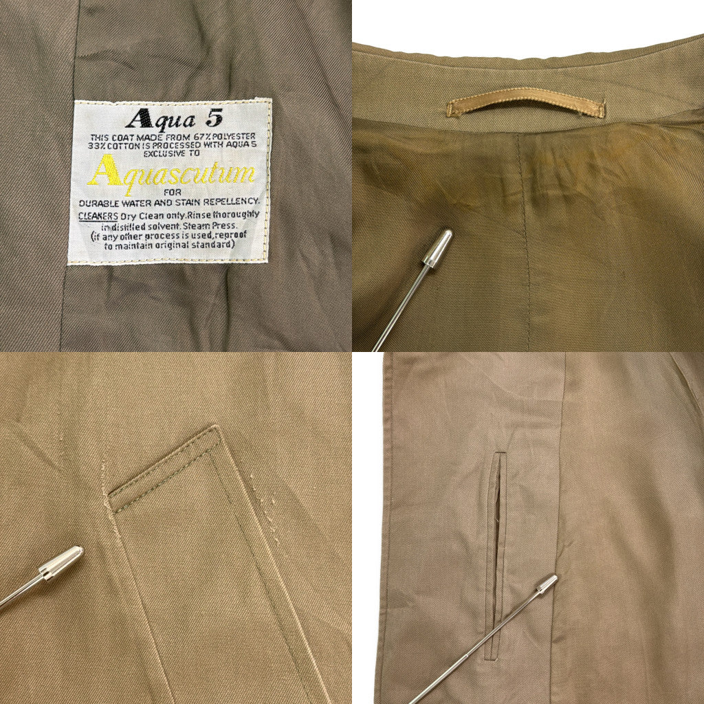 Aquascutum Balmacaan Soutien Collar Coat
