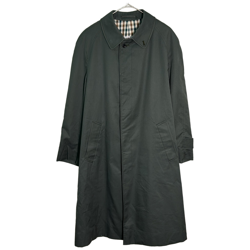 90s Aquascutum Balmacaan Soutien Collar Coat