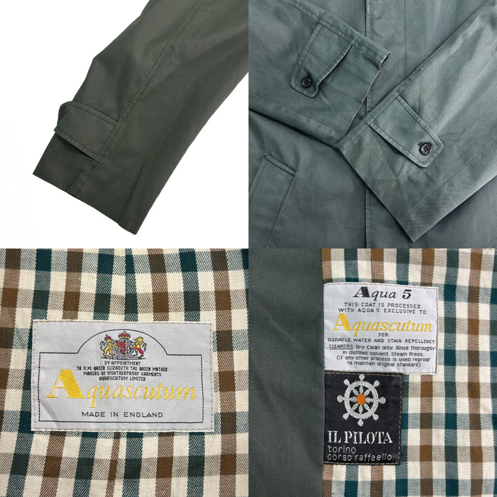 90s Aquascutum Balmacaan Soutien Collar Coat