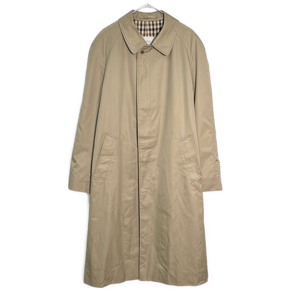 90s Aquascutum Balmacaan Soutien Collar Coat