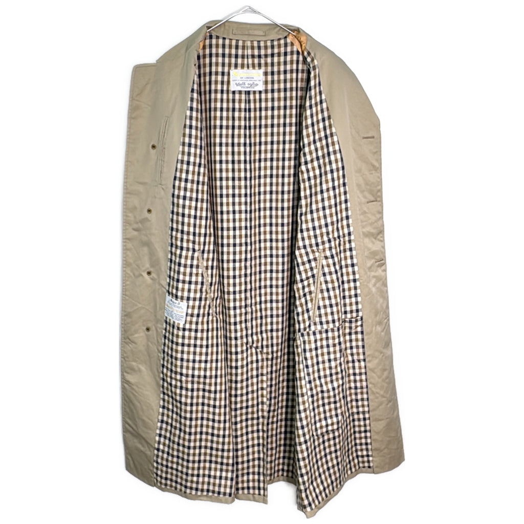 90s Aquascutum Balmacaan Soutien Collar Coat