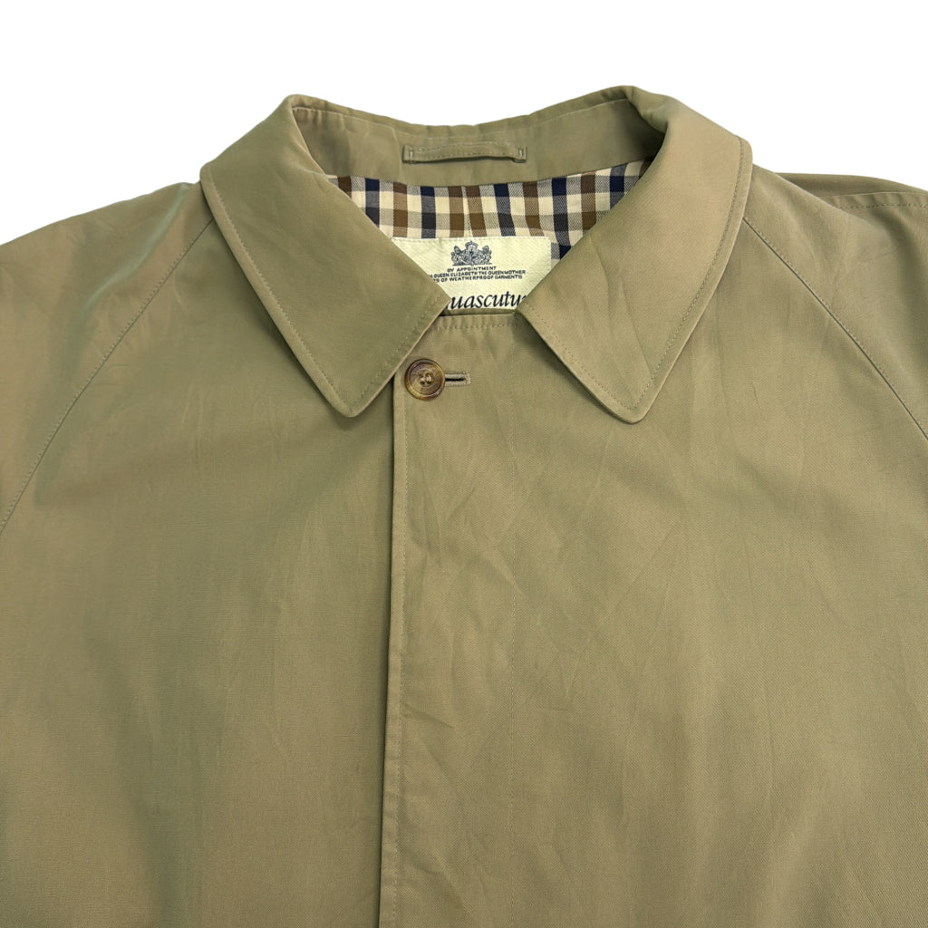 Aquascutum Balmacaan Soutien Collar Coat