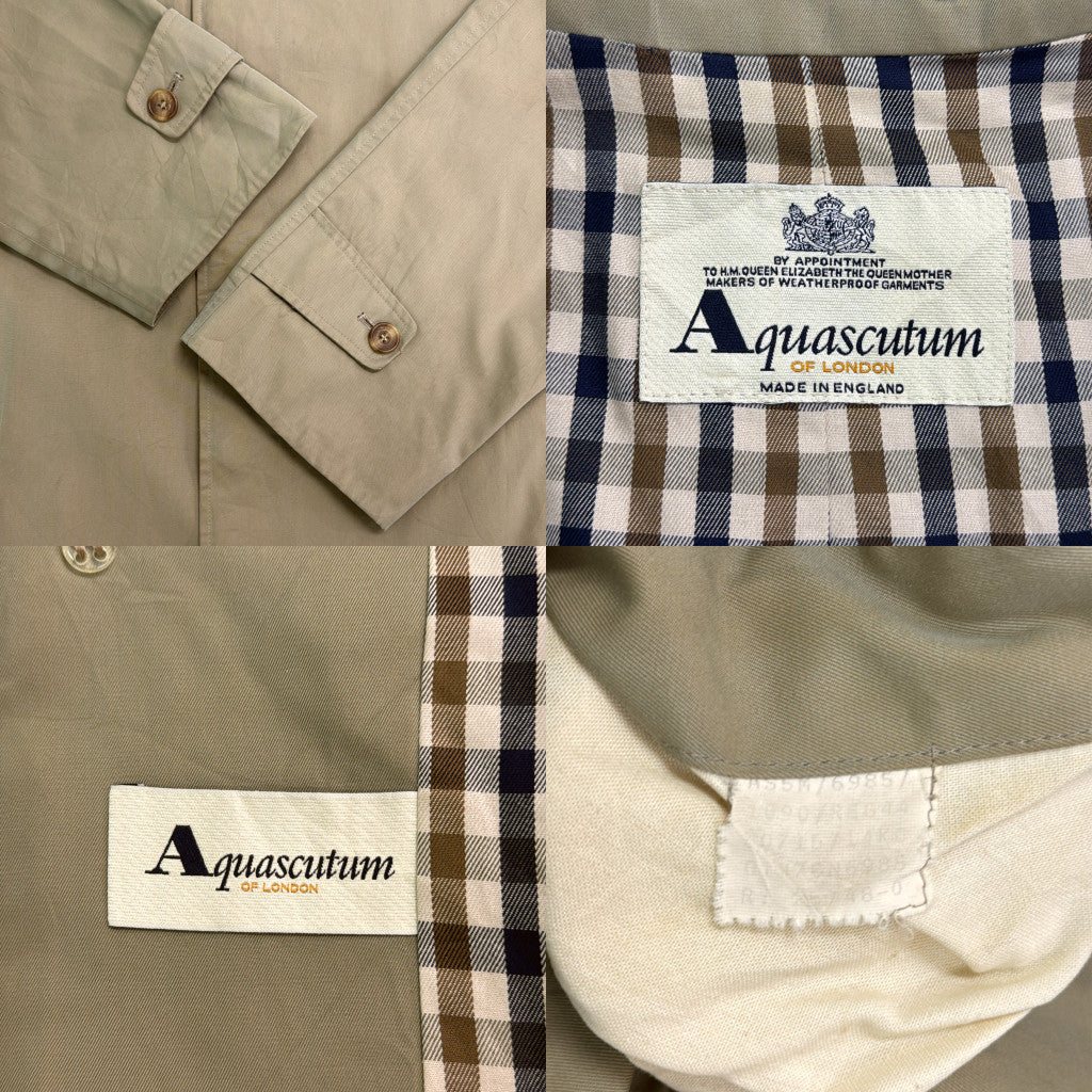 Aquascutum Balmacaan Soutien Collar Coat