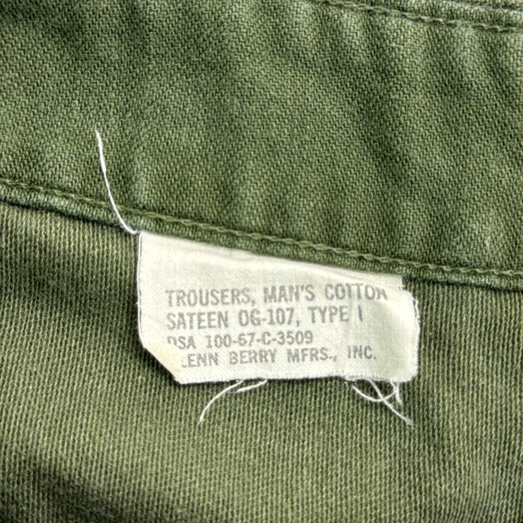 60s U.S. ARMY Baker Trousers Military Pants