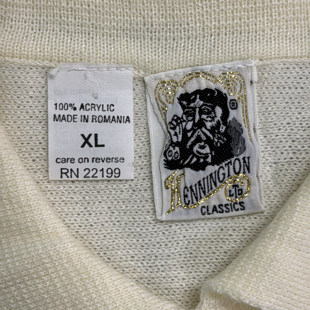 80s KENNINGTON ケニントン Knit Polo Shirt