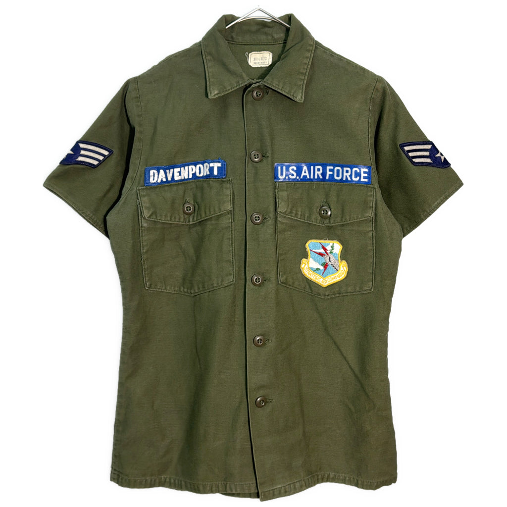 70s U.S.AIRFORCE Utility Shirt Military Shirt