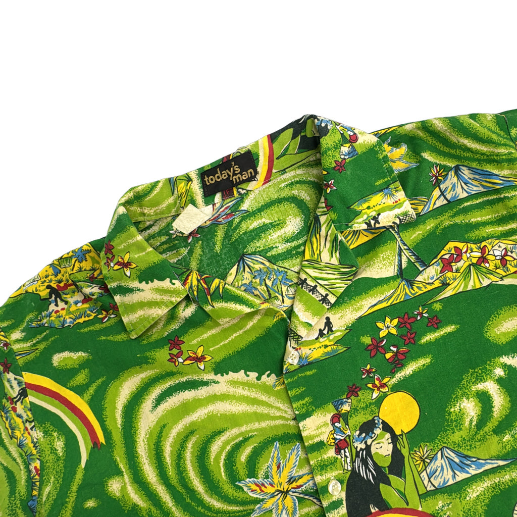 80s today's man Aloha Shirt