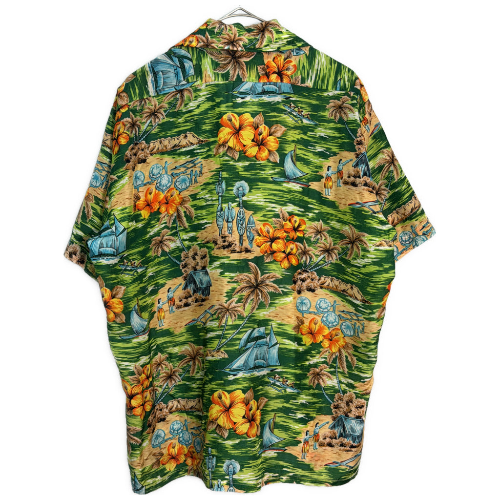 70s ALOHA National Shirt Shops Aloha Shirt