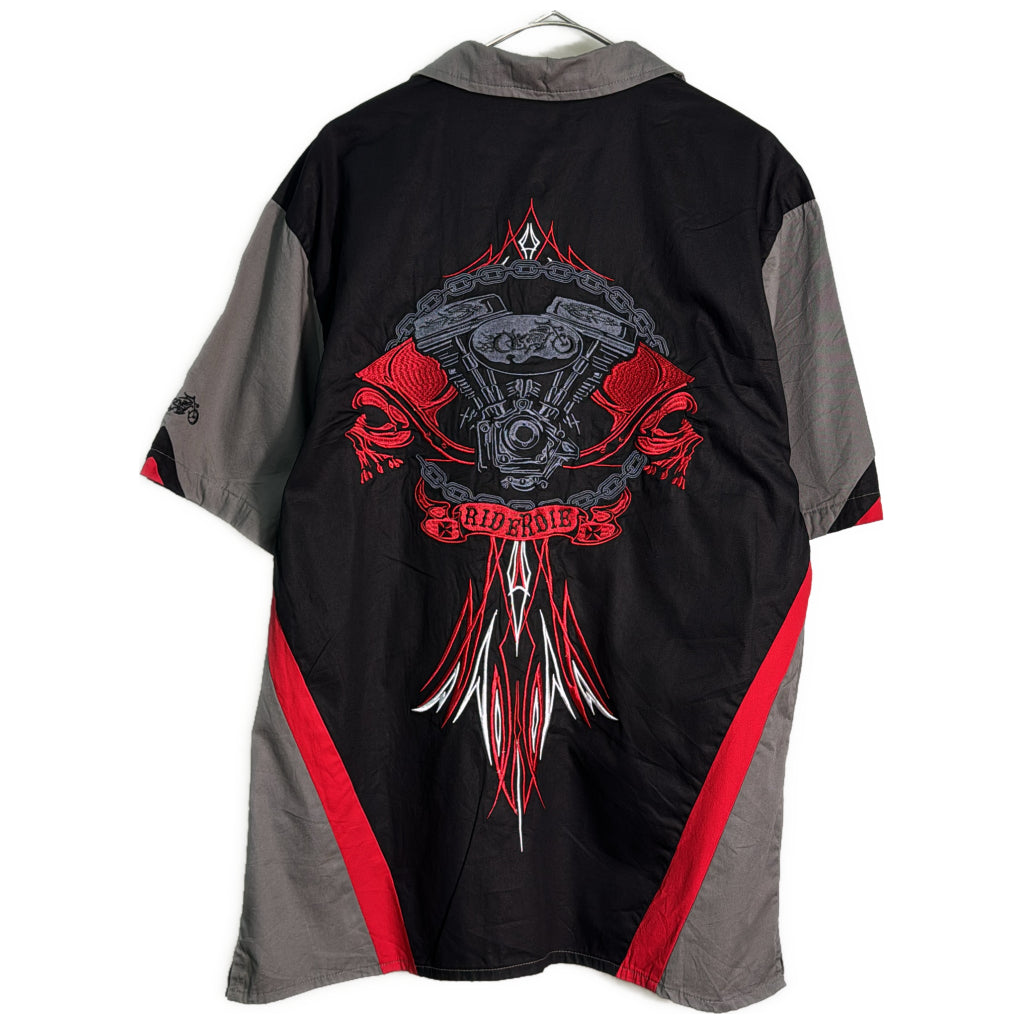 RIDERDIE Clothing Open Collar Shirt