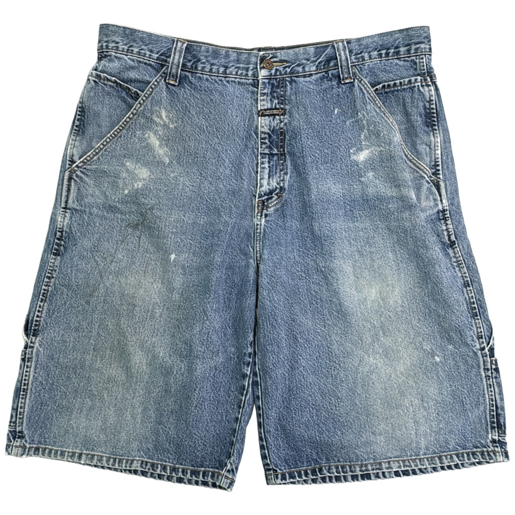 MARITHE + FRANCOIS GIRBAUD Denim Painter Denim Shorts