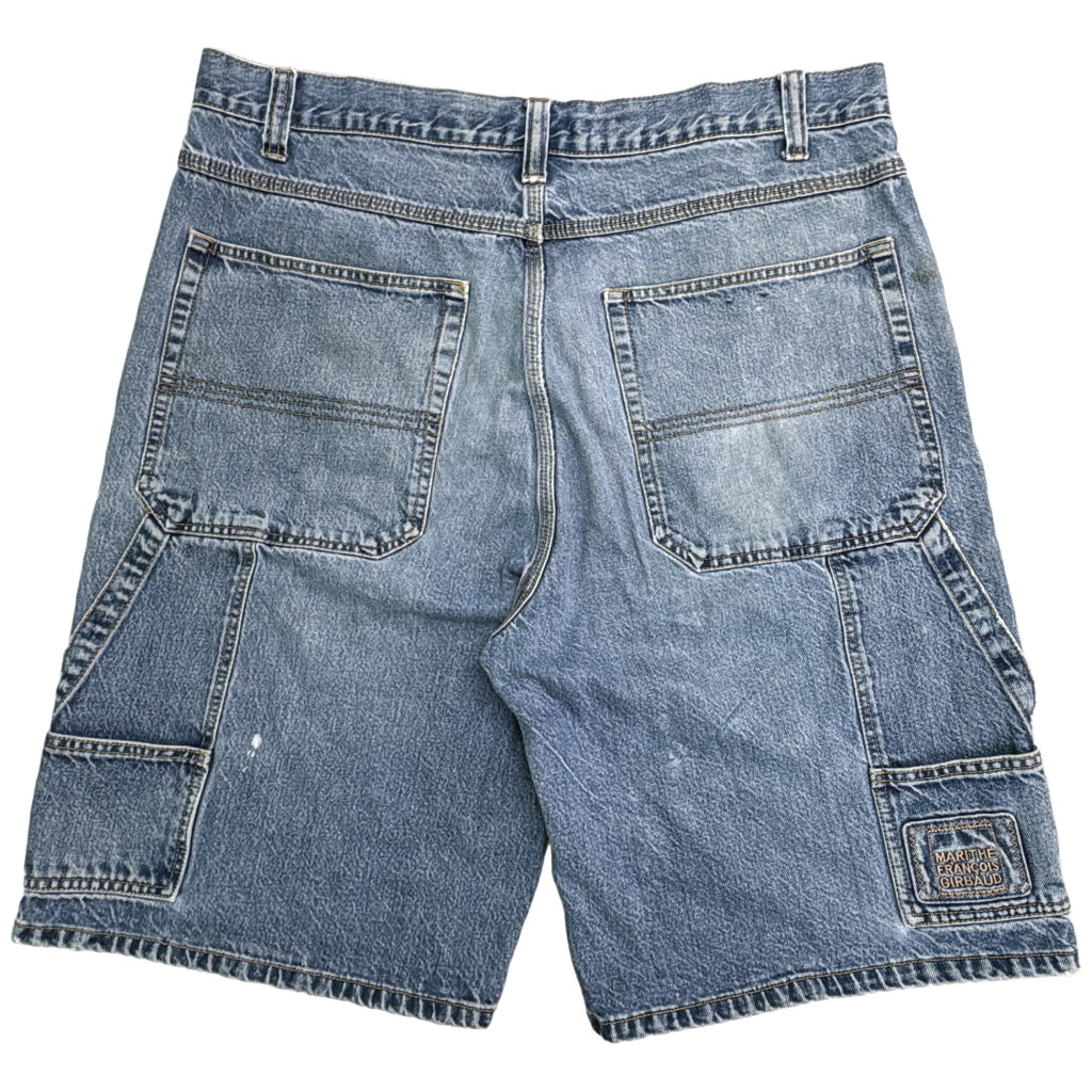 MARITHE + FRANCOIS GIRBAUD Denim Painter Denim Shorts