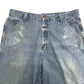 MARITHE + FRANCOIS GIRBAUD Denim Painter Denim Shorts