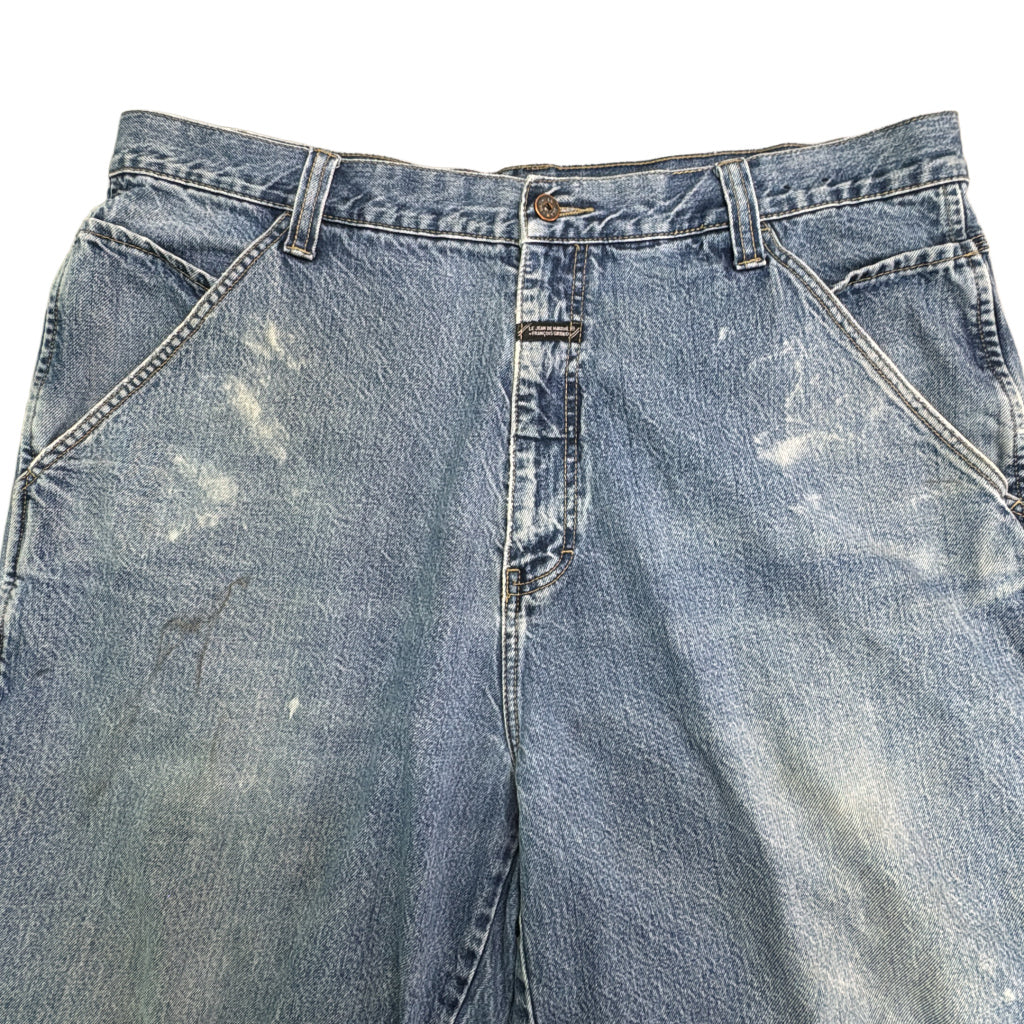 MARITHE + FRANCOIS GIRBAUD Denim Painter Denim Shorts