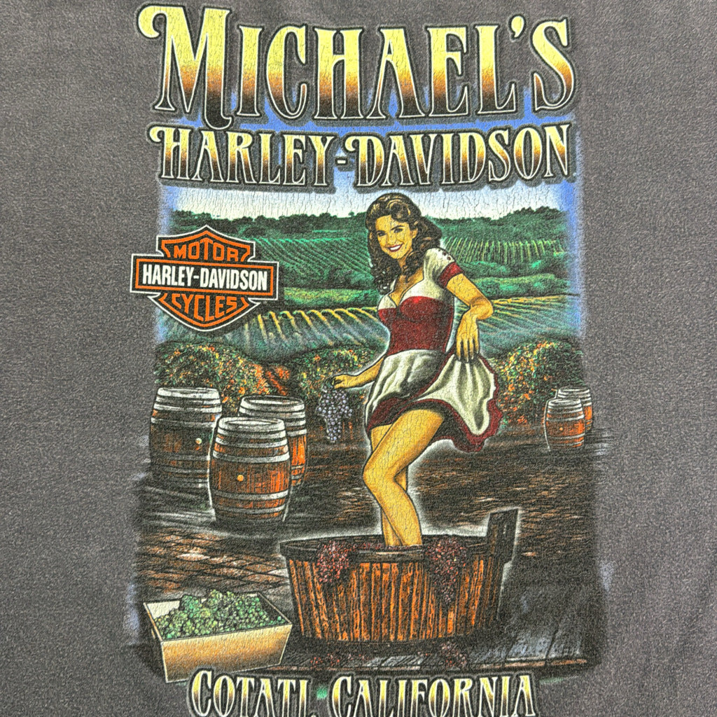 00s HARLEY DAVIDSON Motorcycle T-Shirt