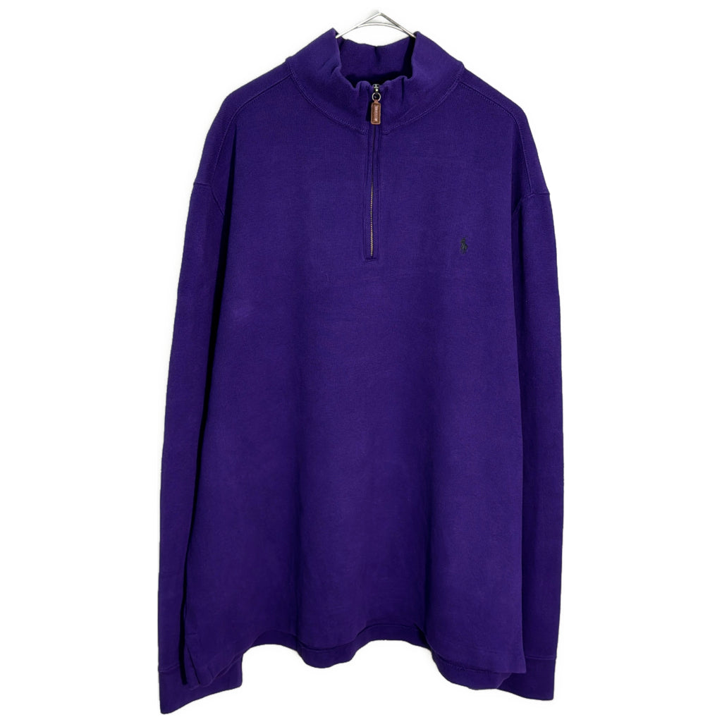 90s Polo by Ralph Lauren Half Zip Cotton Sweater Half Zip Sweater