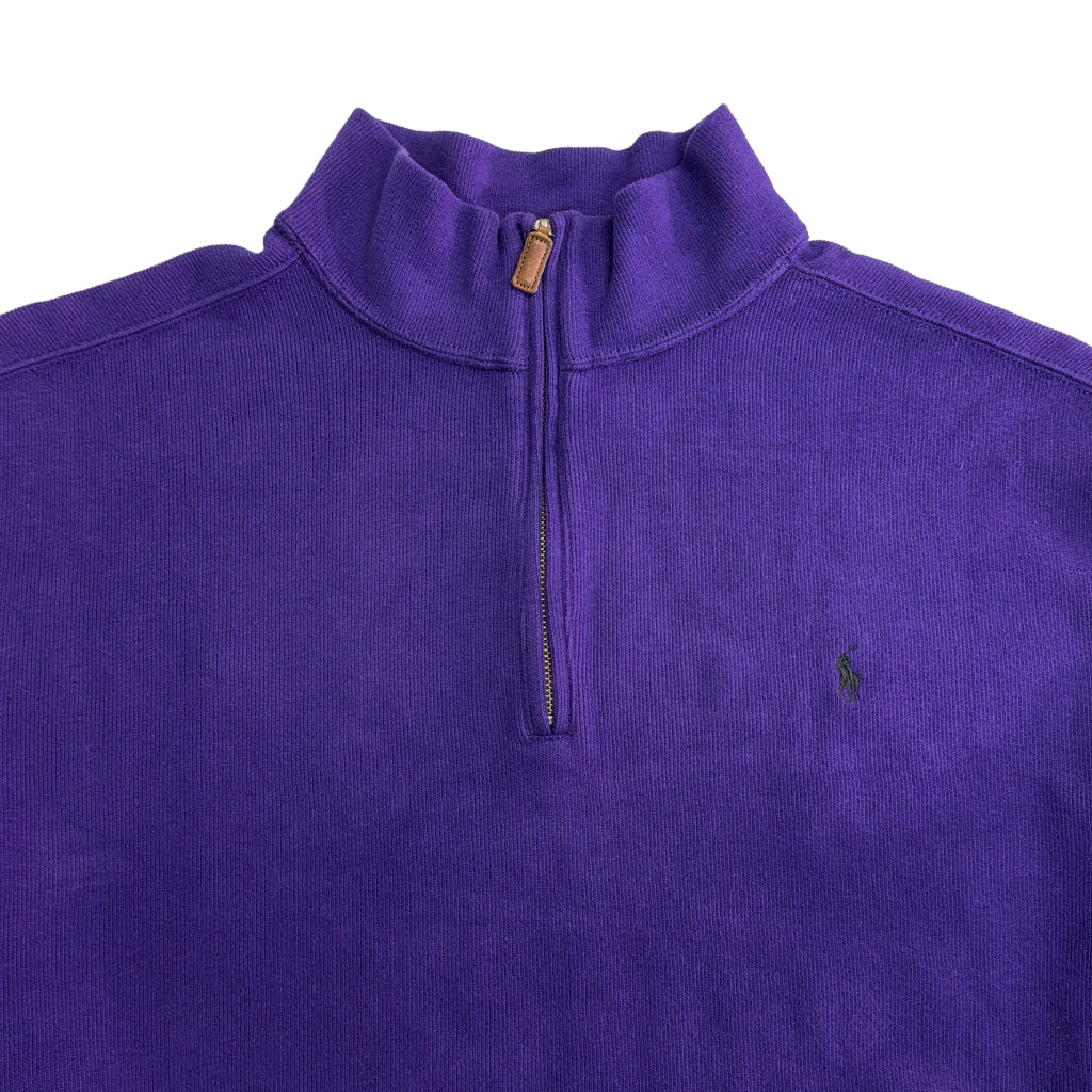 90s Polo by Ralph Lauren Half Zip Cotton Sweater Half Zip Sweater
