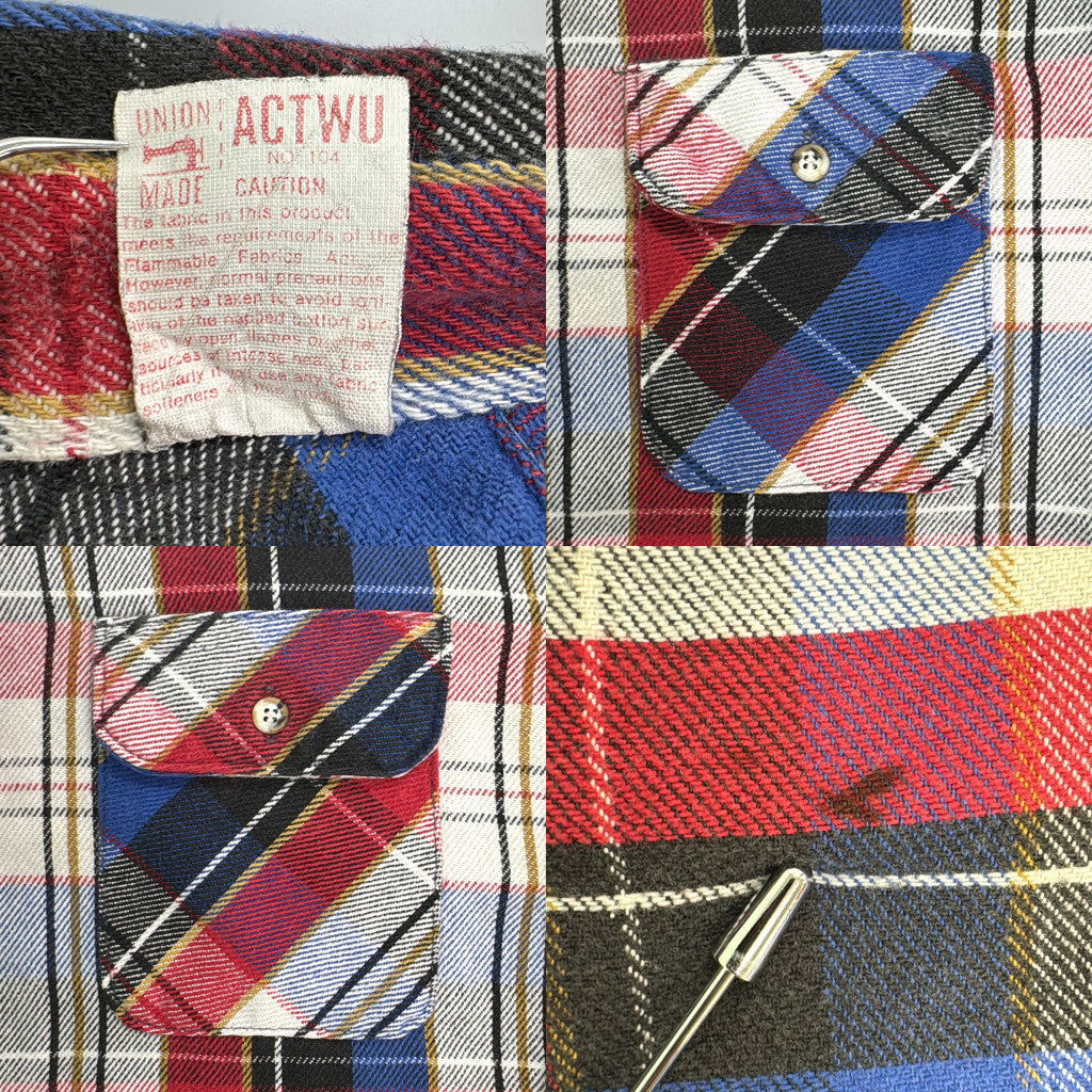 90s FIVE BROTHER Flannel Shirt