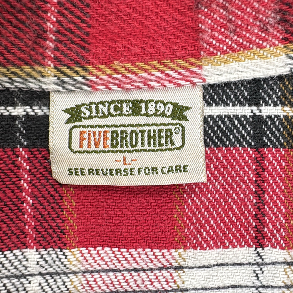 90s FIVE BROTHER Flannel Shirt