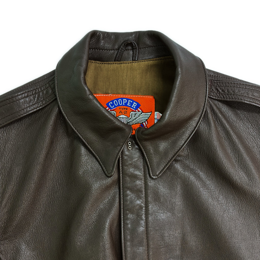 90s Cooper A-2 Flight Jacket Military Jacket