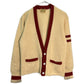 50s CLOVERDALE KNITTING MILLS Lettered Cardigan