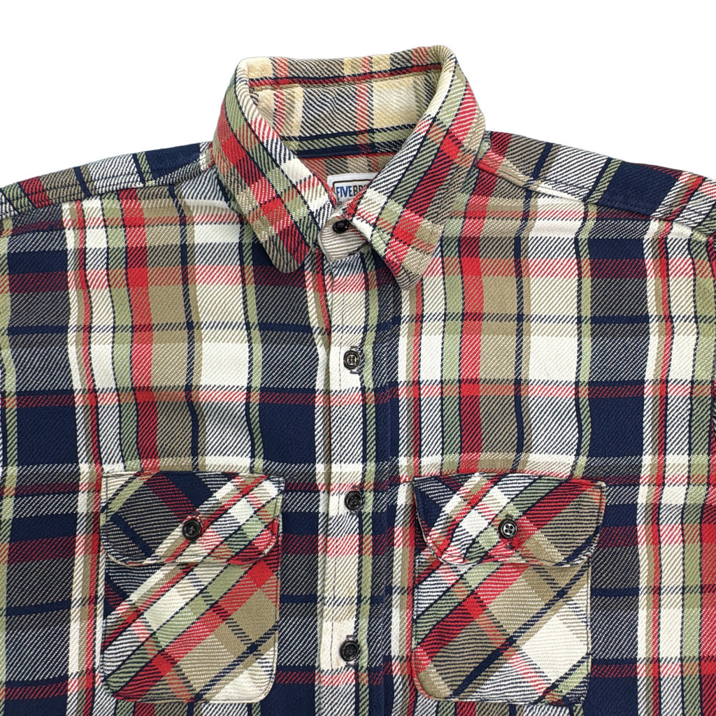 80s FIVE BROTHER Flannel Shirt
