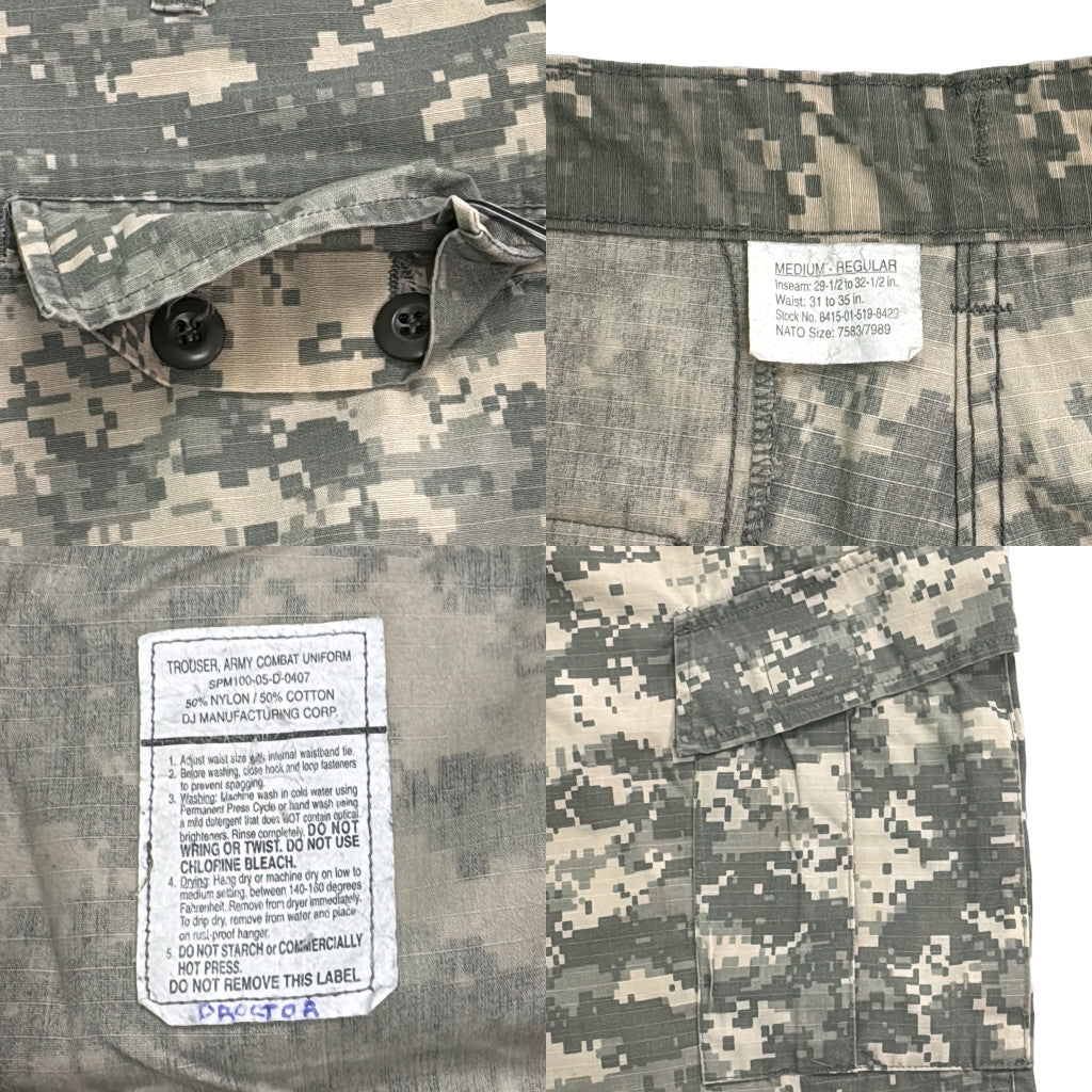 00s U.S. ARMY ACU Field Trousers Military Pants