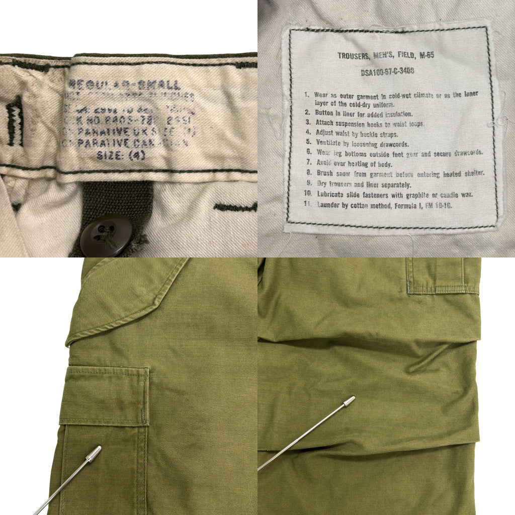 60s U.S. ARMY M-65 Field Trousers Military Pants