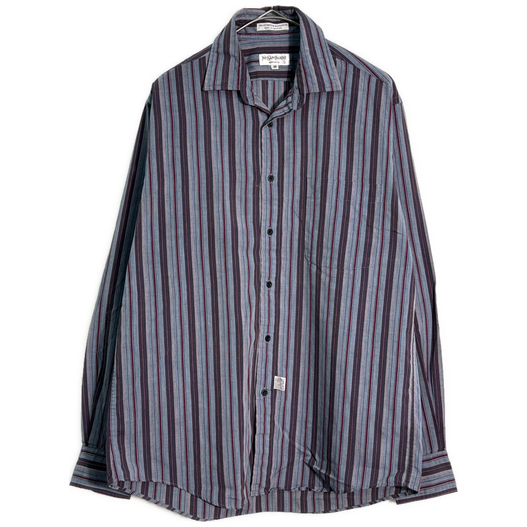 80s YVES SAINT LAURENT Stripe Shirt