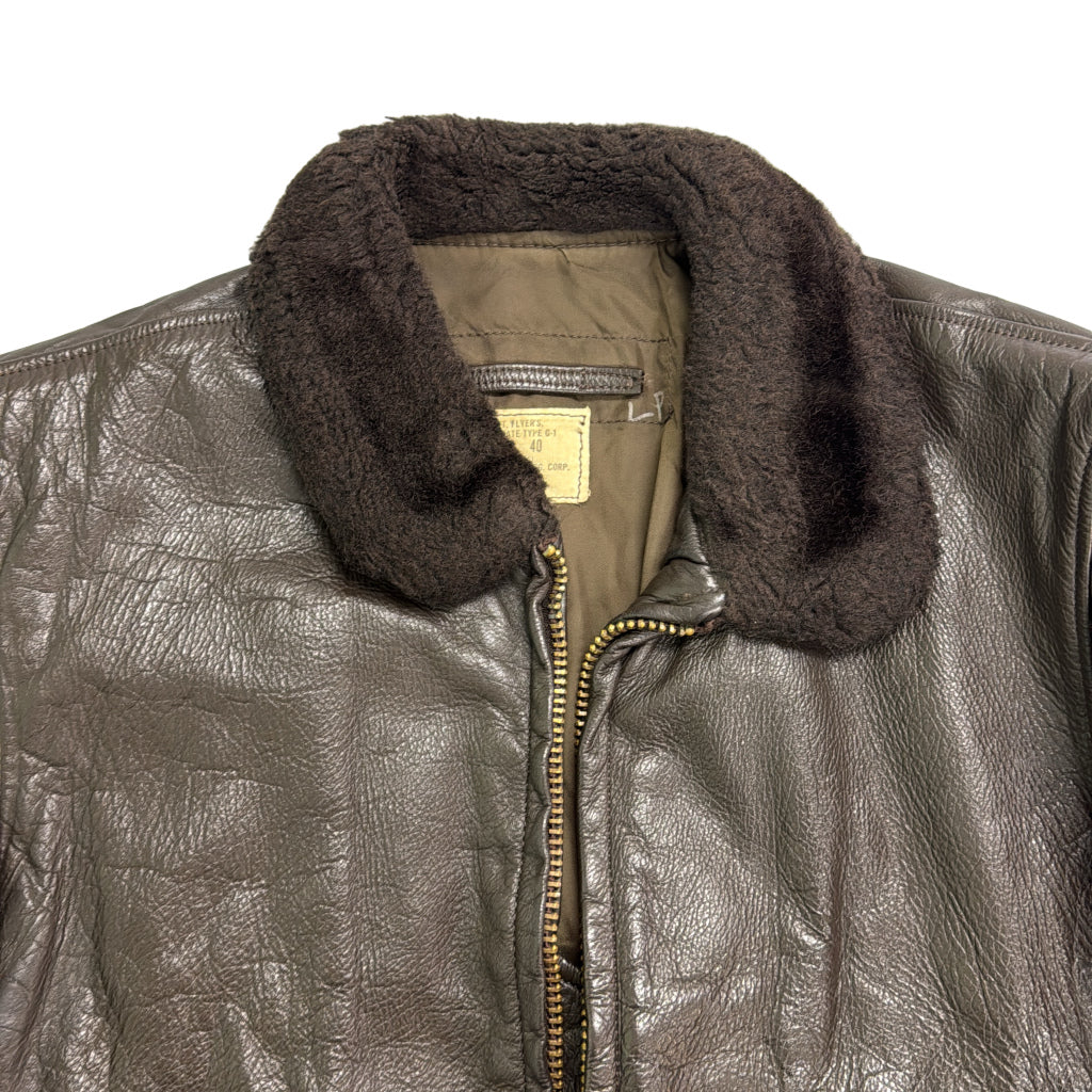 70s U.S. NAVY G-1 Flight Jacket Military Jacket