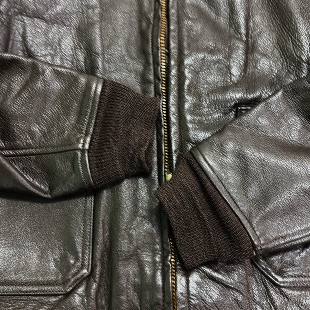 70s U.S. NAVY G-1 Flight Jacket Military Jacket