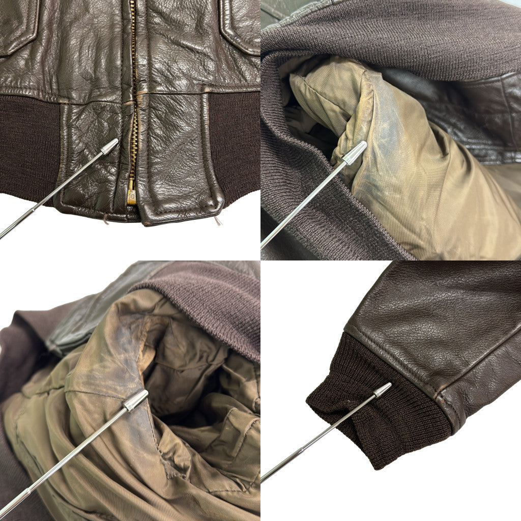 70s U.S. NAVY G-1 Flight Jacket Military Jacket