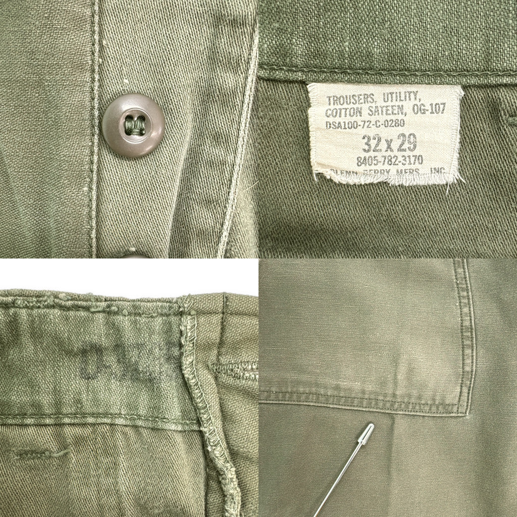 70s U.S. ARMY Baker Trousers Military Pants