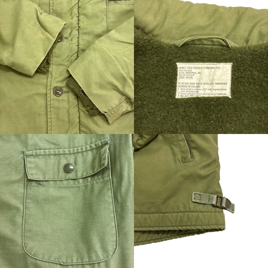 70s U.S. NAVY A-2 Deck Jacket Military Jacket