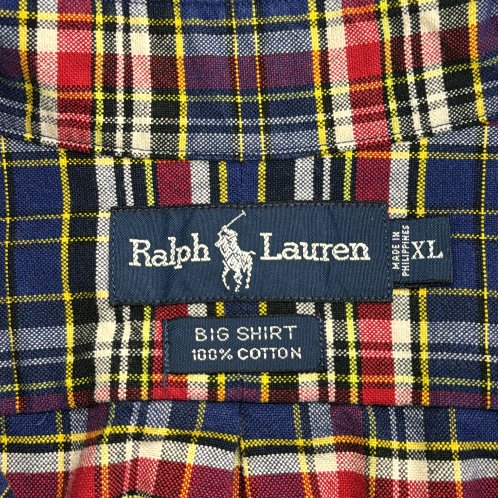RALPH LAUREN BIG SHIRT Check Shirt