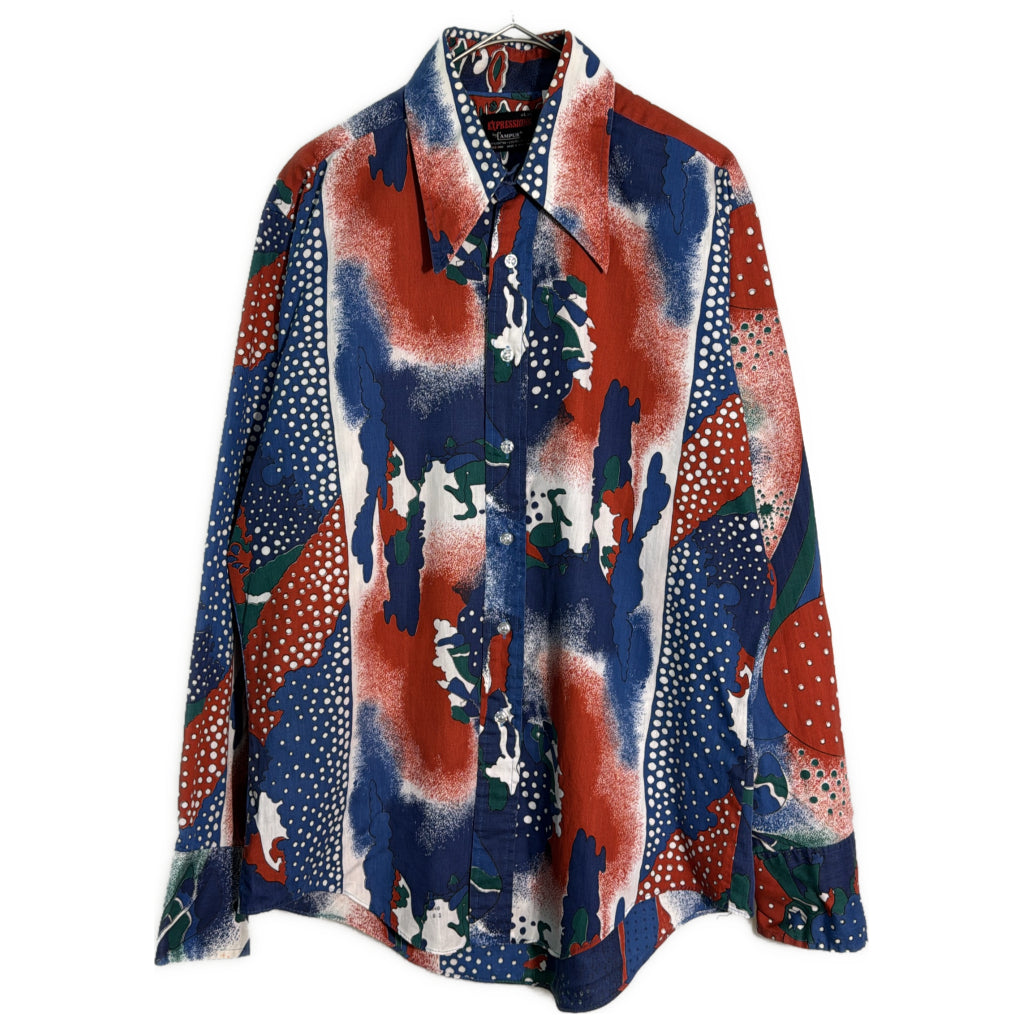 70s CAMPUS EXPRESSIONS by CAMPUS Patterned Shirt
