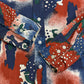 70s CAMPUS EXPRESSIONS by CAMPUS Patterned Shirt