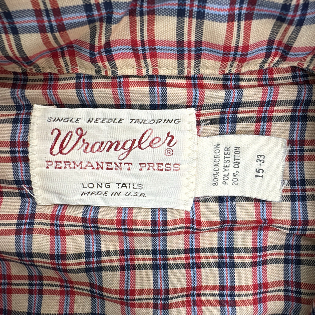 70s Wrangler Check Shirt