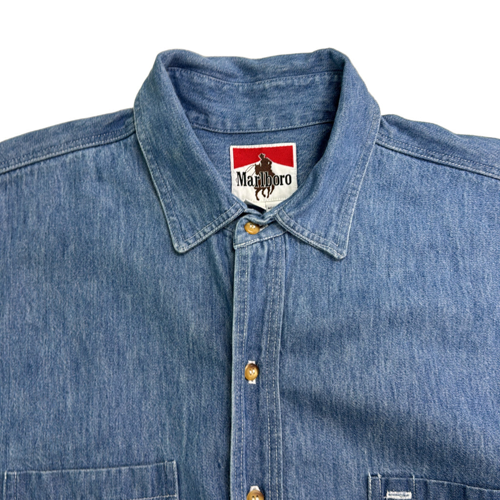 90s Marlboro Denim Chambray Shirt